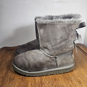UGG Mini Bailey Bow II Chestnut Winter Boot Women's Size 5